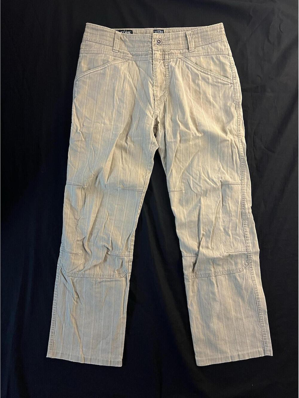 Kuhl Pants Mens 34x30 Crag Series Beige Cotton Outdoor Workwear Climbing Hiking